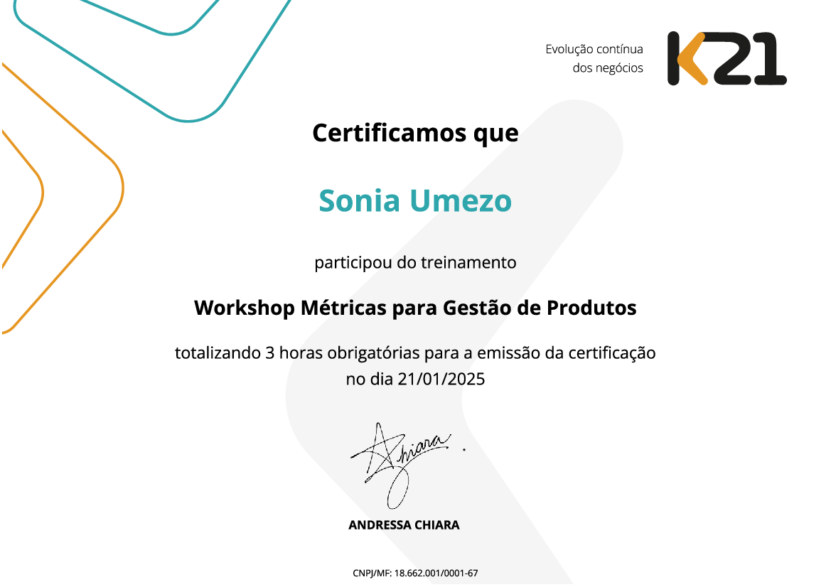 Certificado K21